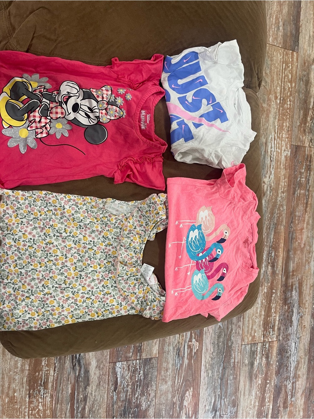 Girls Mixed Graphic Tee Bundle - Pink, White, Floral